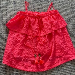 Coral Lilly Pulitzer Spaghetti Strap Tank Top